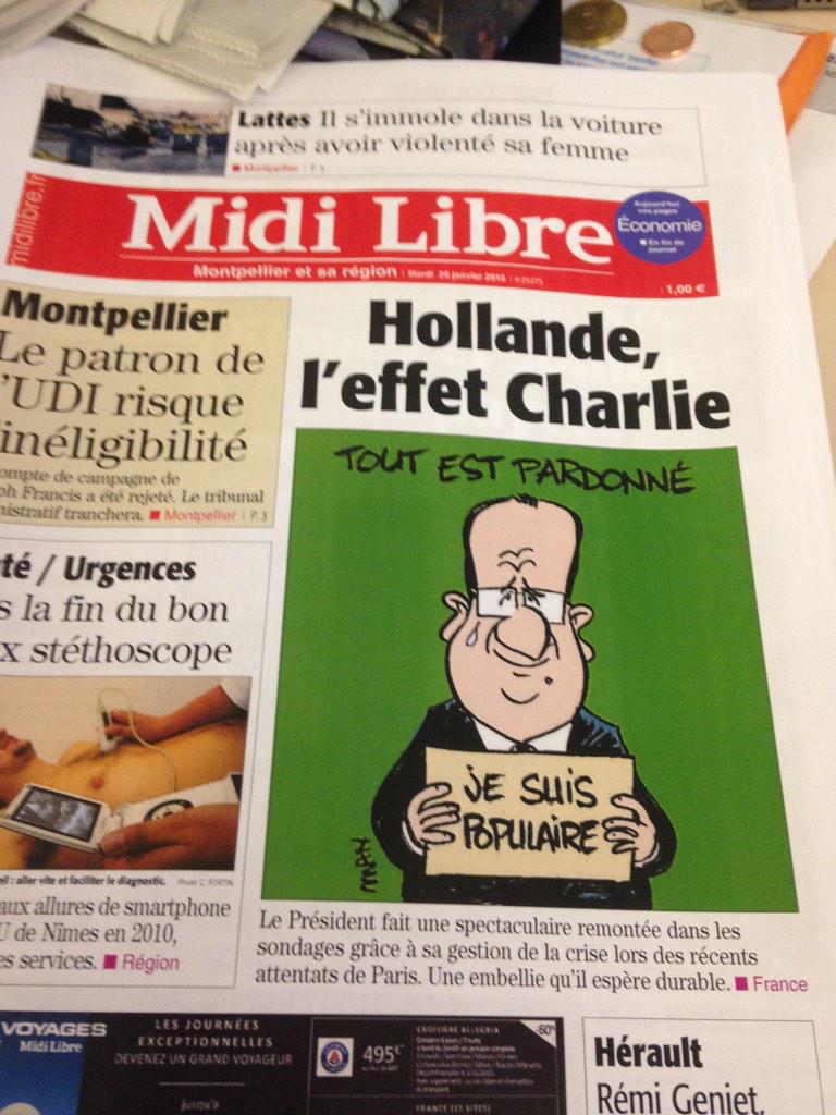 ThomasSotto's tweet photo. La une du jour @Midilibre ! ;-) http://t.co/bKXrNpTF9F