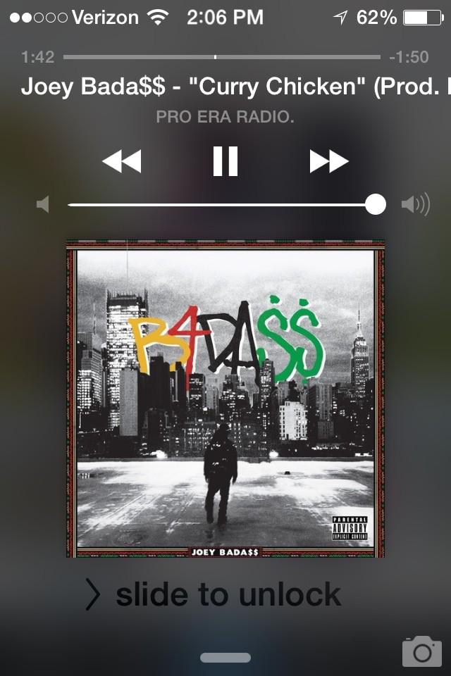 ZayWicked's tweet photo. Was listening to some heat eariler #B4DAMONEY @joeyBADASS http://t.co/GfrESSLLix