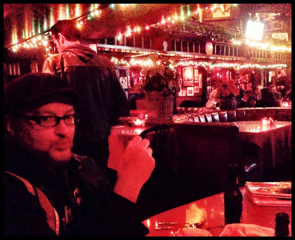 copycatpei's tweet photo. @sp00nfedmusic in the back booth at the Rainbow in LA http://t.co/FqYHremUJd