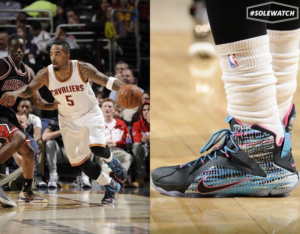 SoleWatch: TheRealJRSmith in the '23 Chromosomes' Nike LeBron 12 ...
