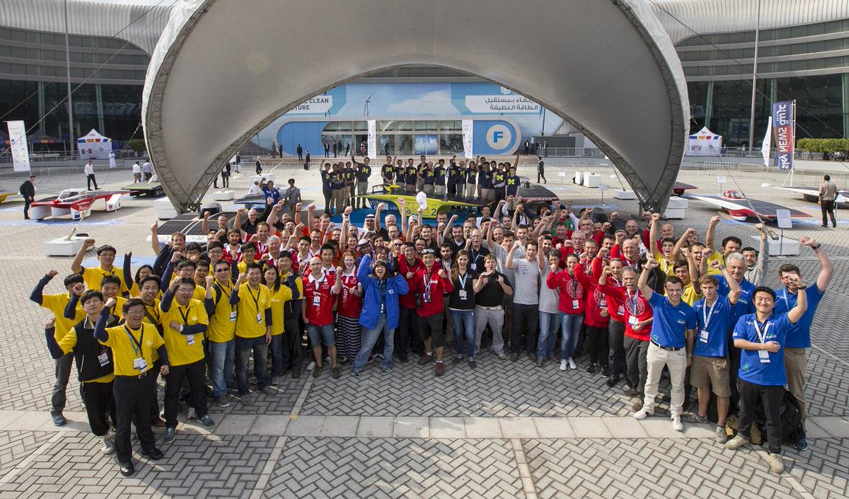All the teams at <a href="/WFES/">World Future Energy Summit</a> celebrating the end of a great event! We loved having you all in Abu Dhabi for the 1st #ADSC!