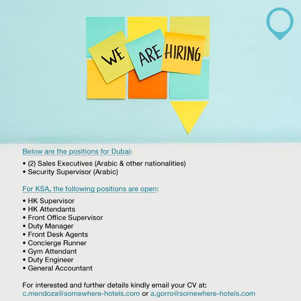 SomewhereUAE's tweet photo. Yes, we are still accepting interested candidates. #Somewhere #Hotel #KSA http://t.co/Y4wSCRzEf0