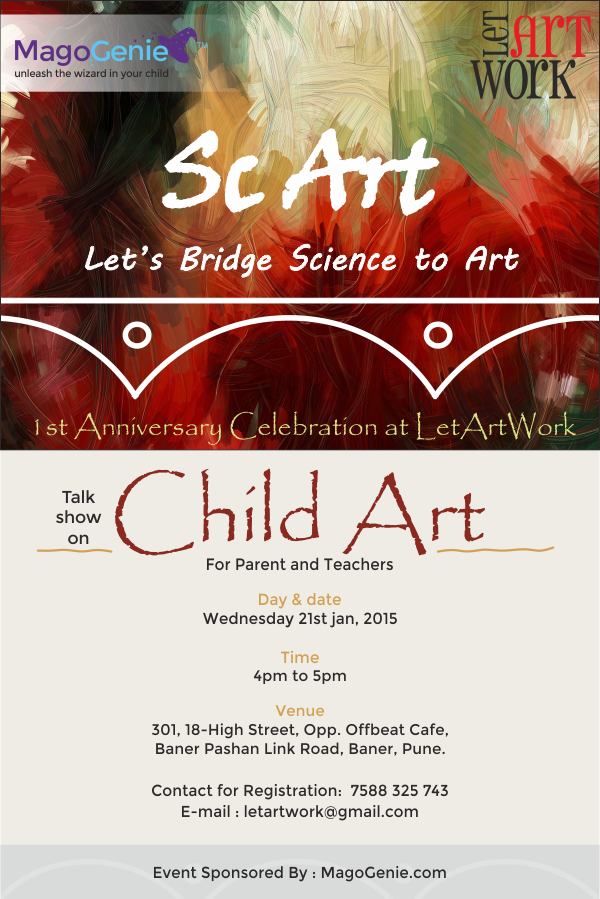 LetArtWork's tweet photo. Sc Art- An initiative to bridge #science &amp; #art. Come Join us on a #talkshow tomorrow at 4 p.m http://t.co/efY89UqHFO
