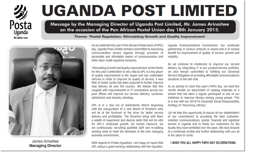 MD's Message- PAPU DAY 2015....#CheckItOut