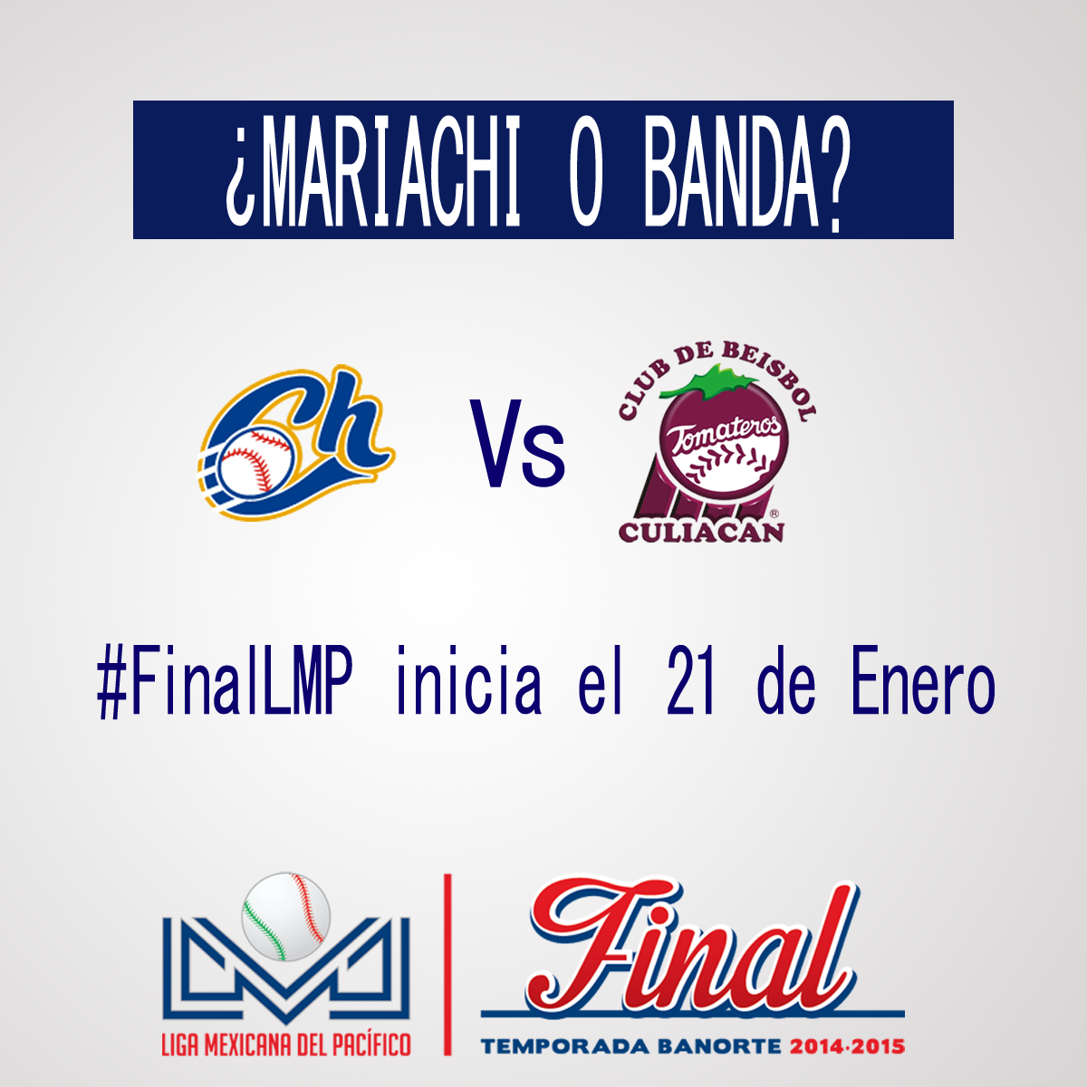 Liga_Arco's tweet image. ¿#Mariachi o #Banda? @charrosbeisbol y @clubtomateros están en la #FinalLMP