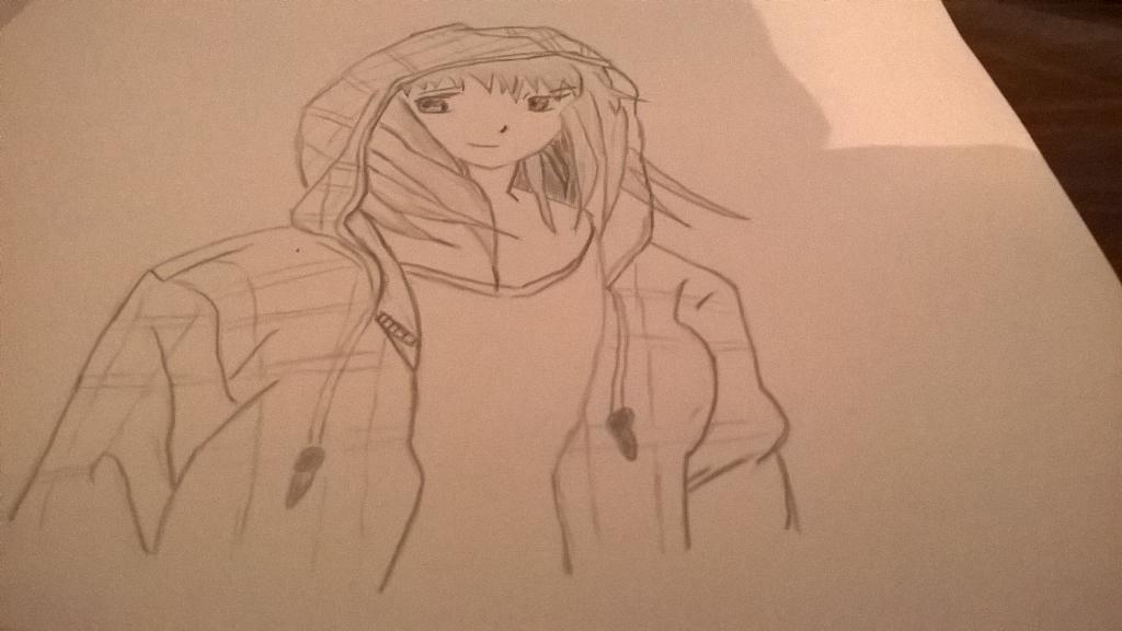 hoodie anime drawing