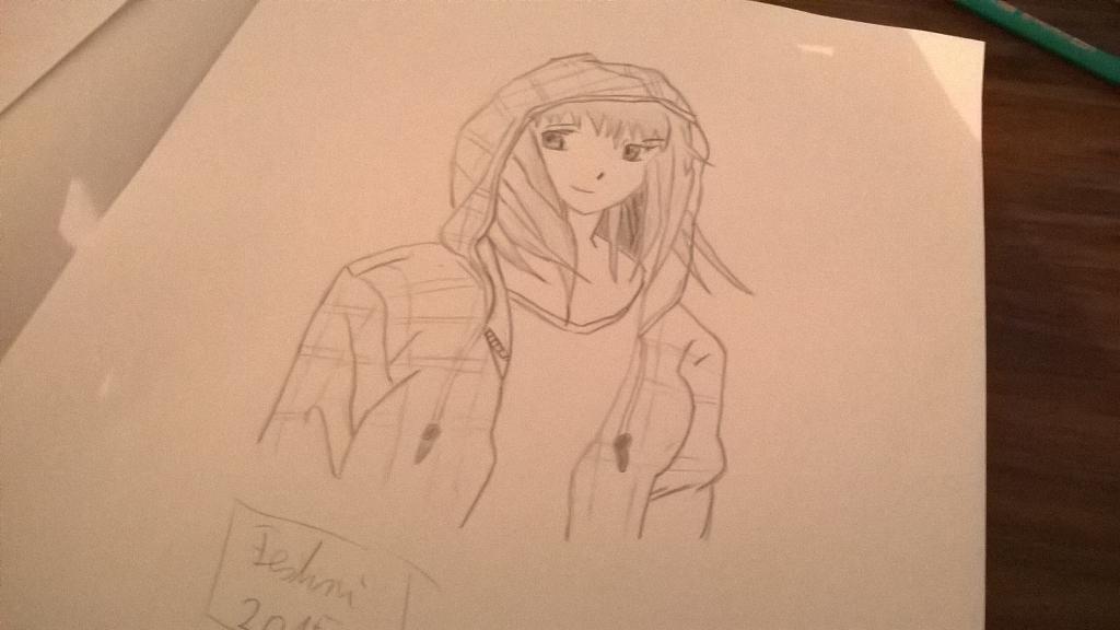 hoodie anime drawing