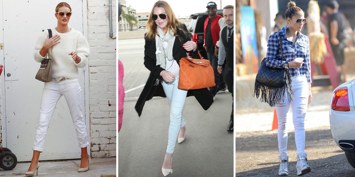 CosmopolitanUK's tweet photo. DANGER DENIM! Read our top tips on how to style white jeans this season: http://t.co/oJPBRZSDSE http://t.co/jO9YosAOYV