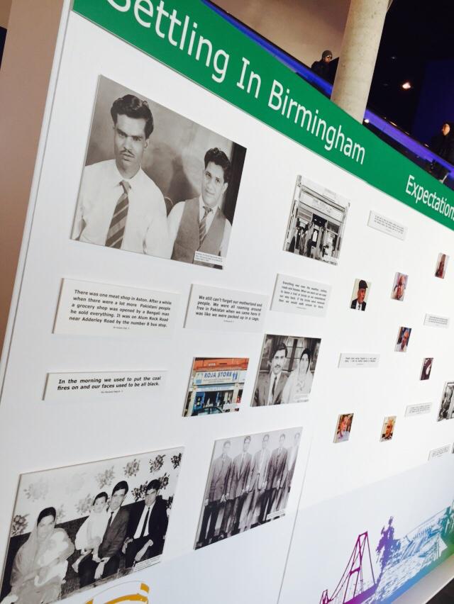 BasharatDad's tweet photo. "@TheAsianToday: At @OCCIC  @mirpur2brum @LibraryofBham's "From Mirpur to Birmingham" exhibition.http://t.co/jJOt4kQaow"