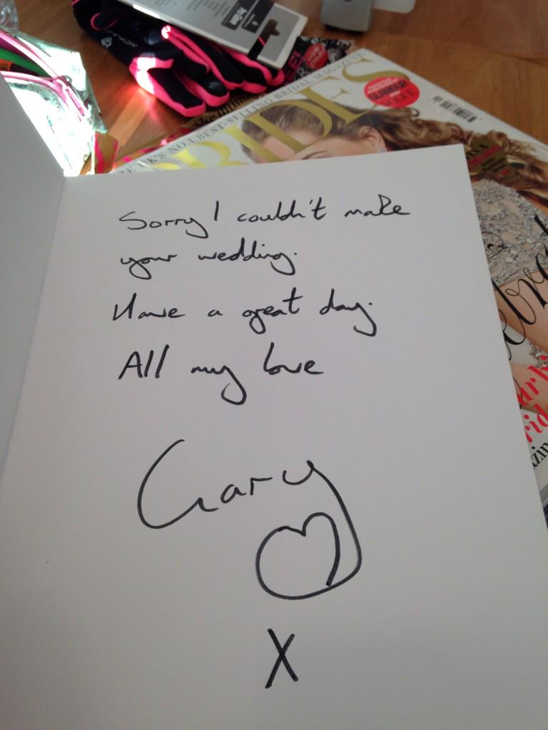 charchar2101's tweet photo. @GaryBarlow happy birthday. Look what I got today for my early bday present! That's tomorrow by the way! http://t.co/q037uTzF7p