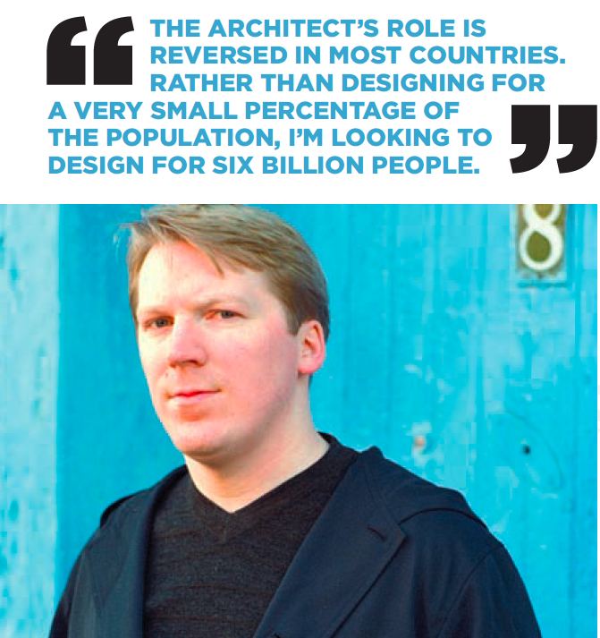 AzureMagazine's tweet image. We spoke w/ Cameron Sinclair (@casinclair) in happier times in 2005. Sad to see #ArchitectureforHumanity close its HQ