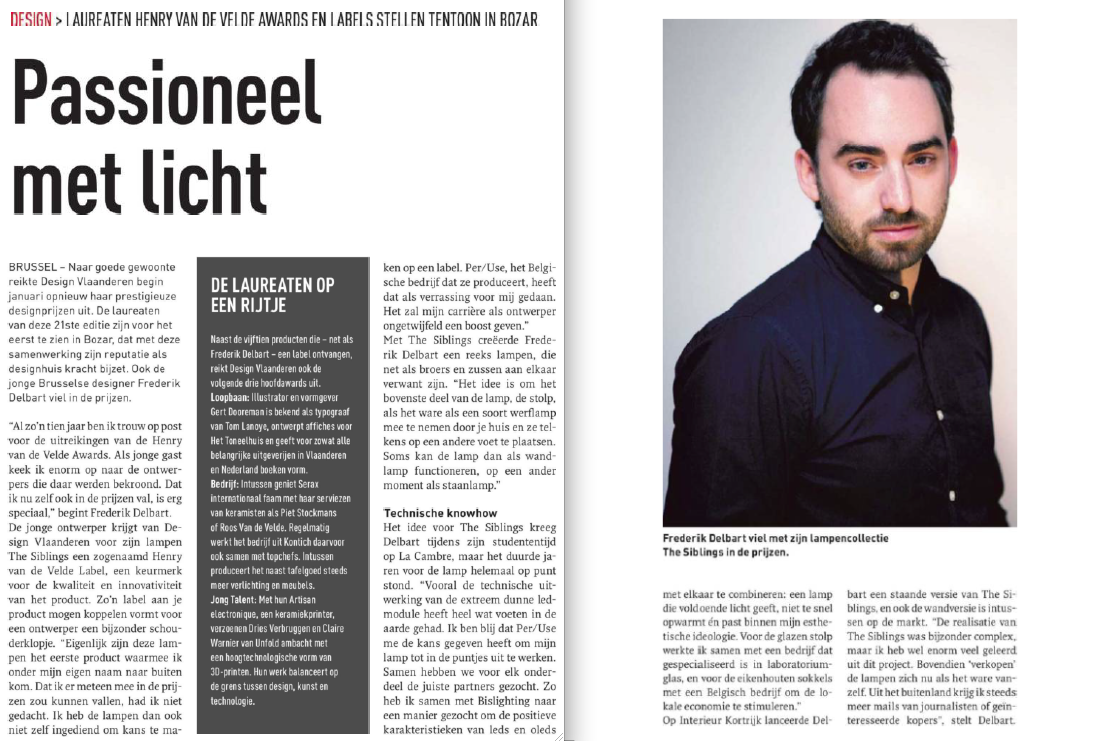 peruse_'s tweet photo. #FrederikDelbart talks in #BrusselsDezeWeek about his collaboration with PER/USE and the Henry van de Velde label. http://t.co/uNMAJw9nL6
