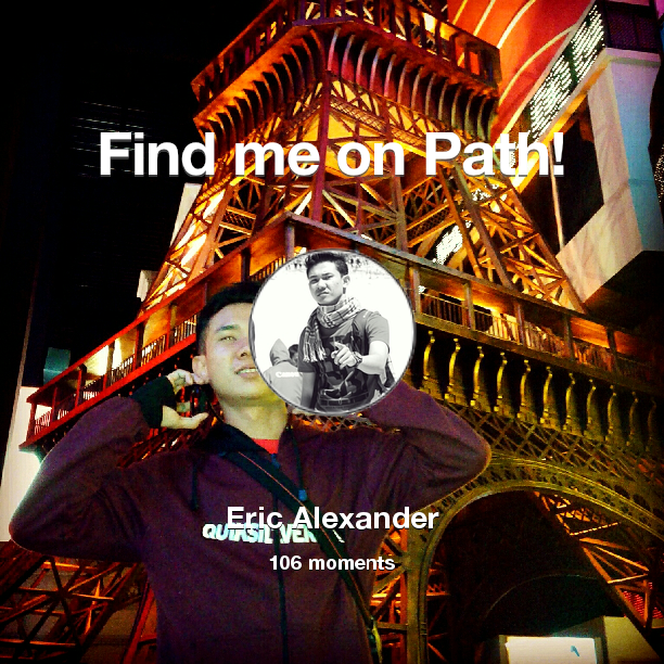 Alexander_Ericx's tweet photo. I've shared 106 memories with my friends on #Path - see them now at http://t.co/7bPh2PaE9Y! #thepersonalnetwork http://t.co/RYVQ6Idq6Y