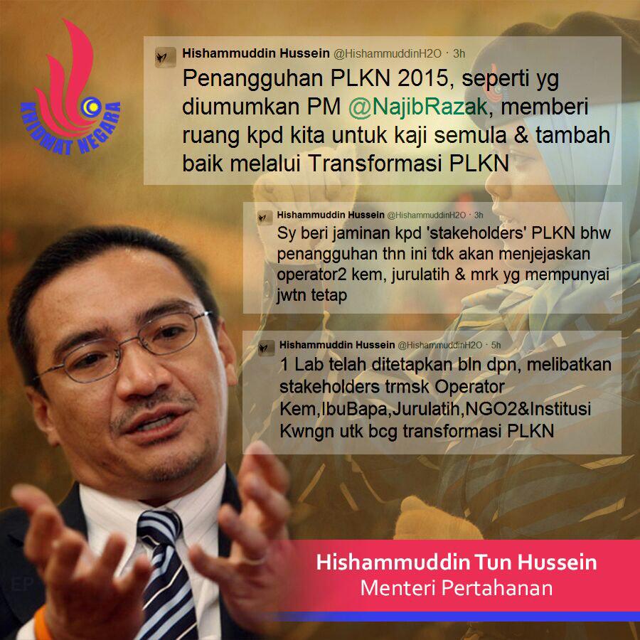 PemudaUMNOMy's tweet photo. Penangguhan PLKN tahun 2015, membolehkan program itu dikaji semula &amp; ditambah baik. @HishammuddinH2O @Khairykj http://t.co/HA3FYuR1Vb