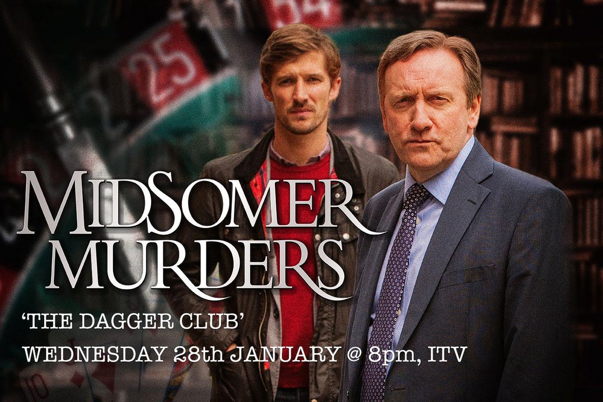 The new series of Midsomer Murders starts on Wednesday 28th of January.
Episode one of series XVII is The Dagger Club
