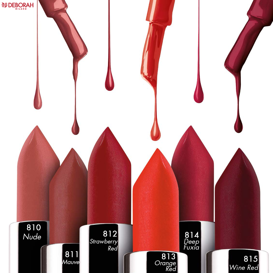DeborahMilano's tweet photo. I sei nuovi colori dei #rossetti della collezione #RedIcons, vi piacciono? :) http://t.co/cy2jzZELbU http://t.co/2vAtQrVJT2