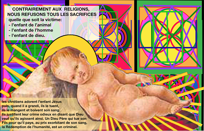 httpw's tweet photo. NON AUX SACRIFICES DE SANG   NON AU GOLGOTHA  NON AUX ABATTOIRS http://t.co/LyjllIigeF