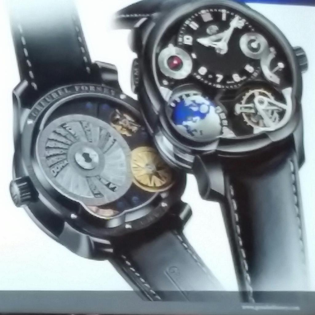 TaniaNajia's tweet image. Contrasting Architecture featured in the GMT Black from @GreubelForsey  #universaltime #SIHH15 #hautehorlogerie