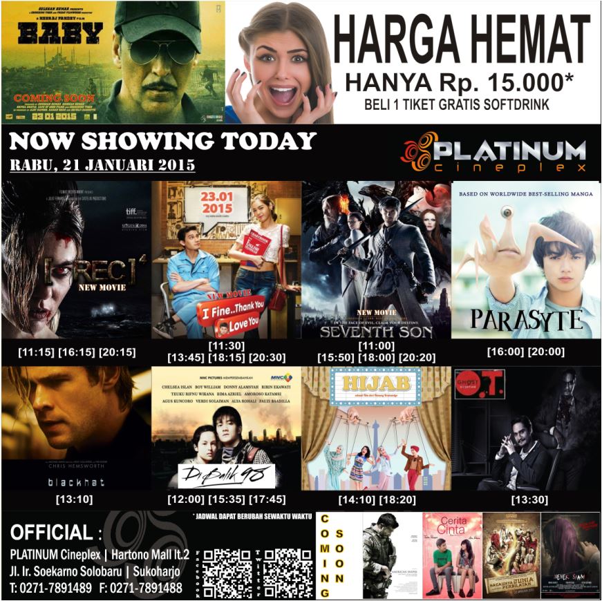 Platinum_Solo's tweet photo. #NEW_MOVIE
#ifinethankyouloveyou @SeventhSon #REC4APOCALYPSE @Platinum_Solo 
Rabu 21/01/15

Silahkan dishare ya :D http://t.co/L4LN3FLz3b