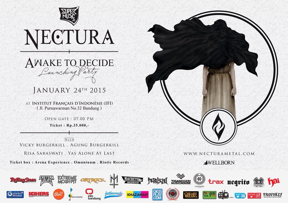 burgerkill's tweet photo. Guys tgl 24 Jan @vicky_mono & @agung_hellfrog akan perform bersama @necturametal di launching album #AwakeToDecide :) http://t.co/SQkgqhk3mY
