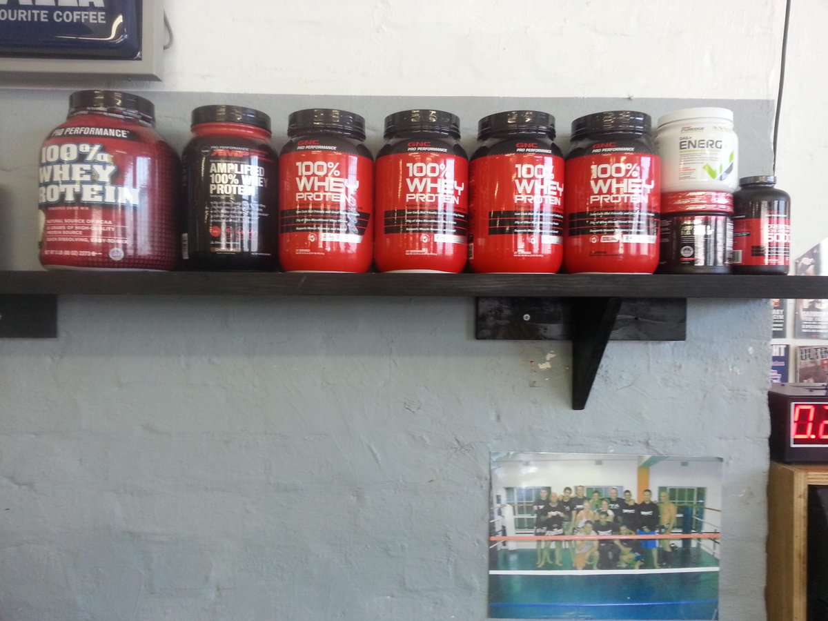 RT “<a href="/MMA_Mikey/">Michael Mouneimne</a>: The GNC_SA shelf <a href="/PFA_SA/">PFA</a> stocked and ready for the boys! #MMA #TrainHard #LiveWell ” STACKED &amp; ready!