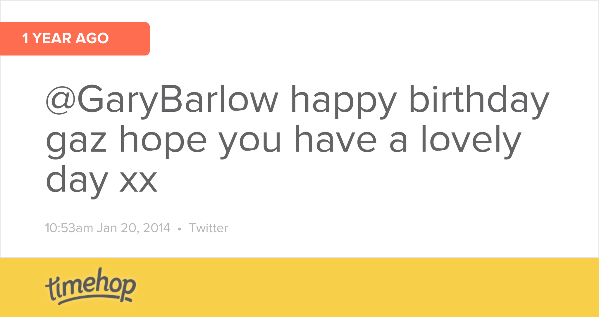 Happy Birthday Barlow xx  