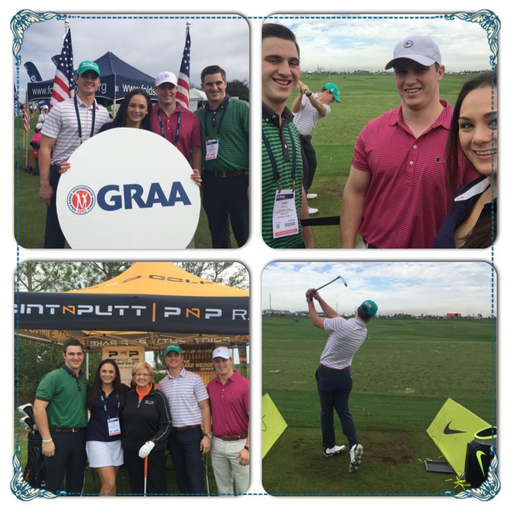 Megangolfpro's tweet photo. Super fun being with @tstuart11 @jhoke289 @HagerBombs26 at demo day.  The future of @PennStatePGM is bright!  #weare http://t.co/GkzDO7e2HW