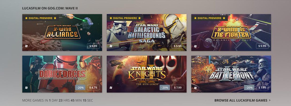 pcgamer's tweet photo. X-Wing vs TIE Fighter and X-Wing Alliance are now available on GOG.
http://t.co/7GCv3LFPnh http://t.co/yrkJgN2MVr