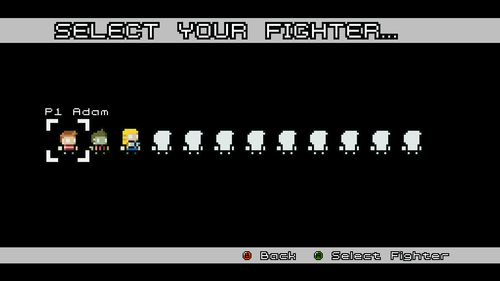 BeejaX_Games's tweet photo. Progress made on the fighter select screen.  Expect a lot more fighters than shown below. http://t.co/jGFMB1OUTG