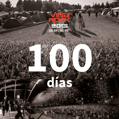VinaRockOficial's tweet photo. Viñarockeros... sólo 100 días para vernos! #VR2015 http://t.co/RE0dMxgCQ6