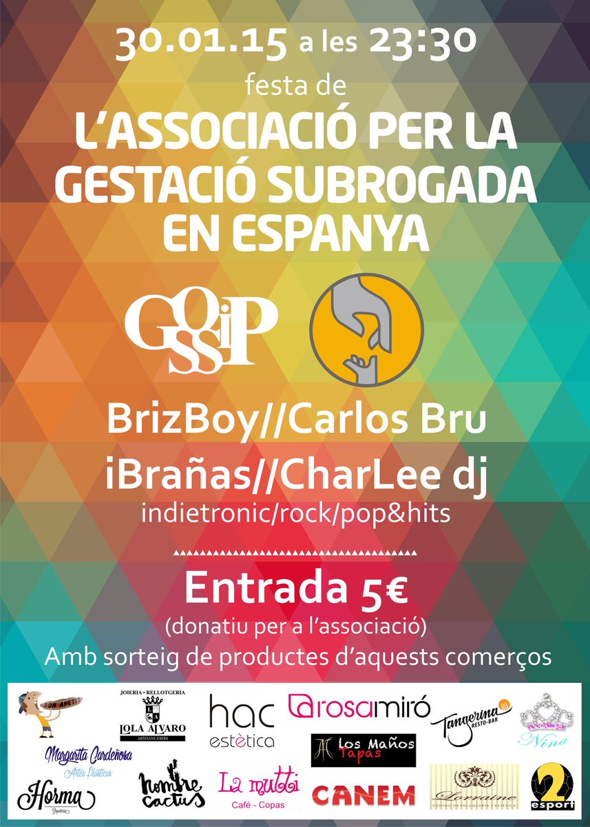 Divendres 30 de gener: Festa SOLIDARIA, per una bona causa i amb molt bona musiqueta