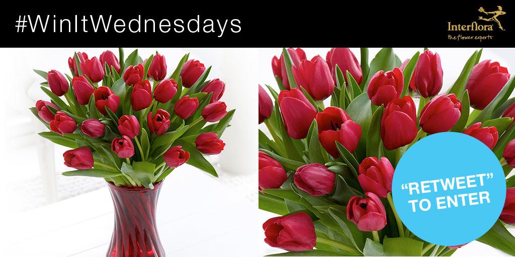 InterfloraUK's tweet photo. It's #WinItWednesday! RT &amp; follow us for a chance to win our romantic tulip vase. Ends 4pm 21/01/2015. http://t.co/0mgOUdp9V7
