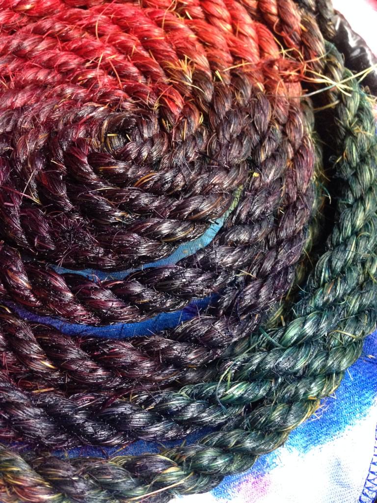 knotyourgirl's tweet photo. Experimenting with dye on hemp.
#Shibari #customrope #hemprainbow http://t.co/kM0Z5tCTVD