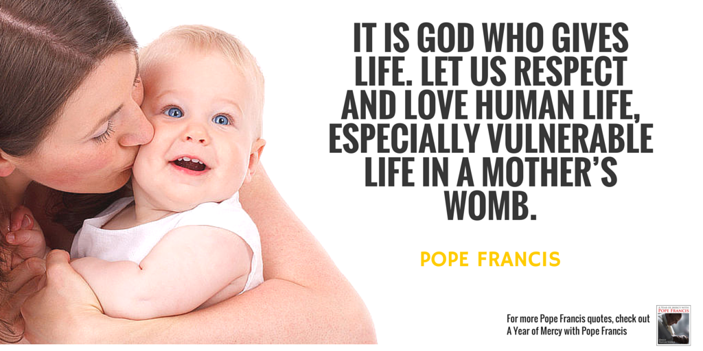 KevinRCotter's tweet image. Pope Francis: "It is God who gives life..."