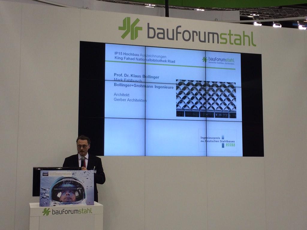 King Fahad Nationalbibliothek in Riad von Gerber Architekten gewinnt Ingenieurbaupreis des Deutschen Stahlbaus 2015