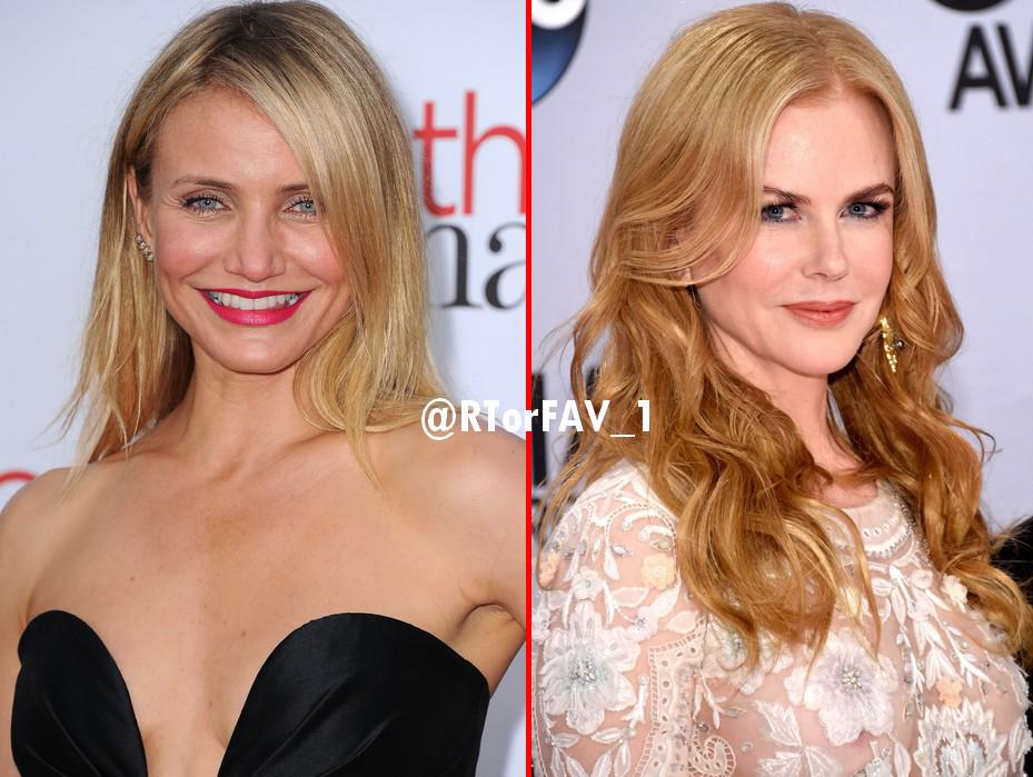 RTorFAV_1's tweet photo. REQUESTED
RT for Cameron Diaz 
FAV for Nicole Kidman http://t.co/C3W4Xcr1mT