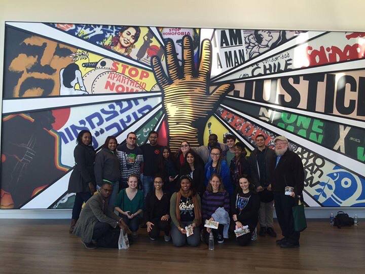 FootstepsofMLK's tweet photo. Group photo before we explore the Center for Civil and Human Rights #QCMLK15 http://t.co/LzFxYAHXQW