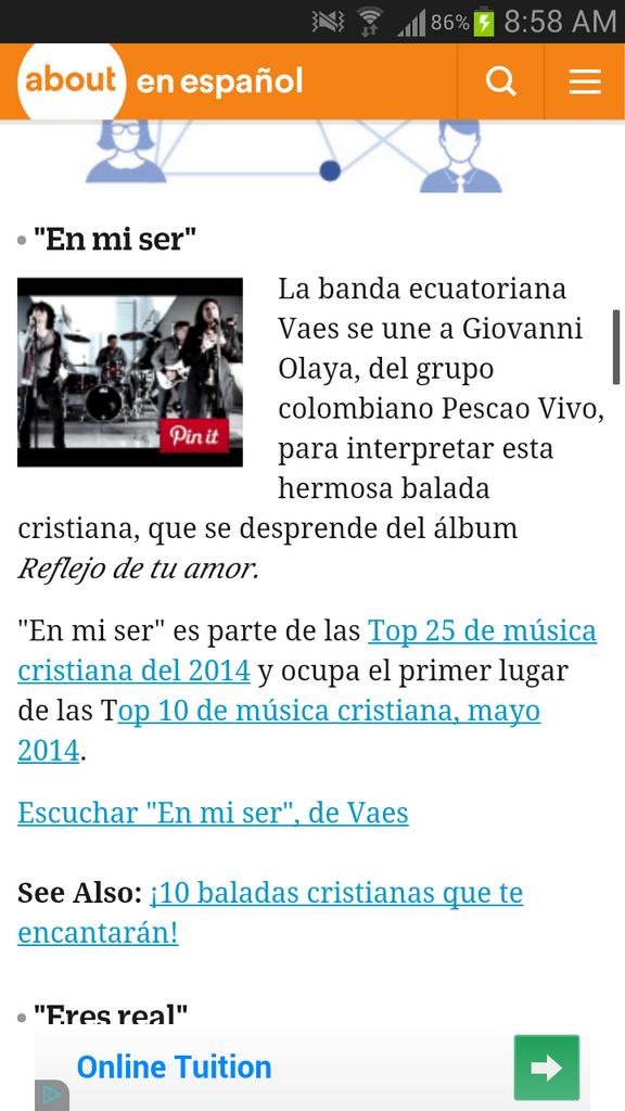 vaesoficial's tweet photo. #Enmiser ft @PESCAO_VIVO una de las mejores baladas cristianas del 2014 según http://t.co/EHij0cf94K Dios es bueno. http://t.co/SToypLRuEP
