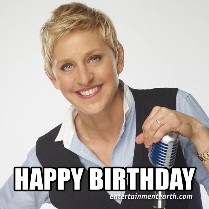 Happy 57th Birthday to Ellen DeGeneres! Shop Collectibles:  