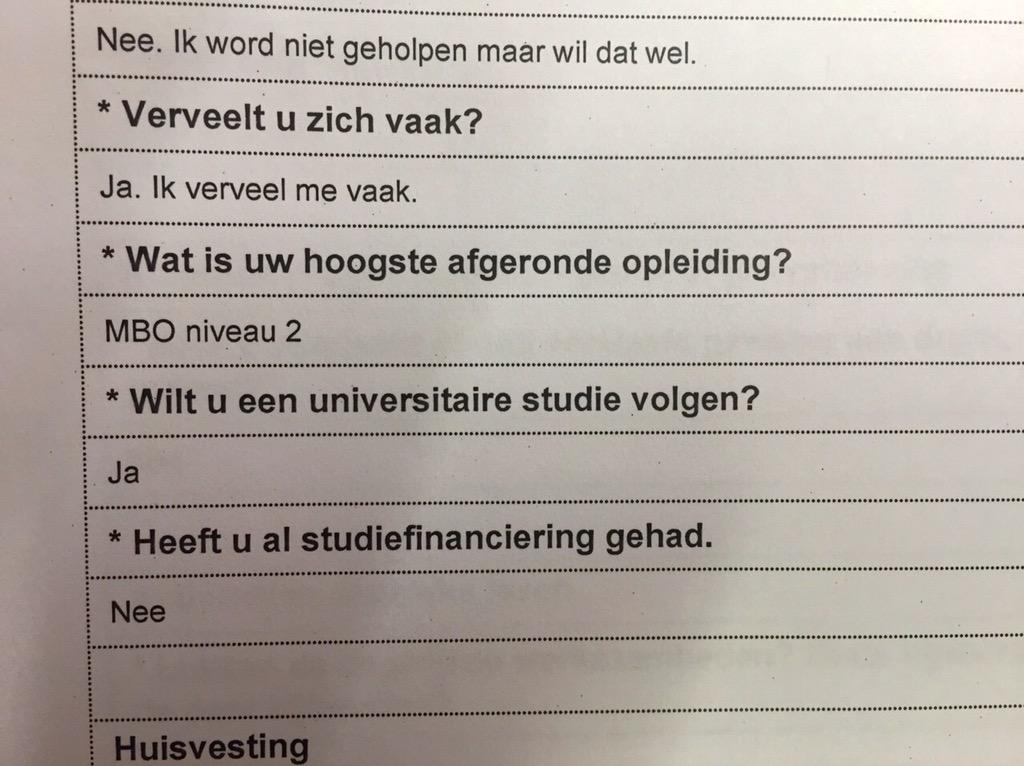 Ondersteuning's tweet image. Het formulier 'WMO op maat' dat op de site van de gemeente staat moet nog wel wat worden verbeterd..
