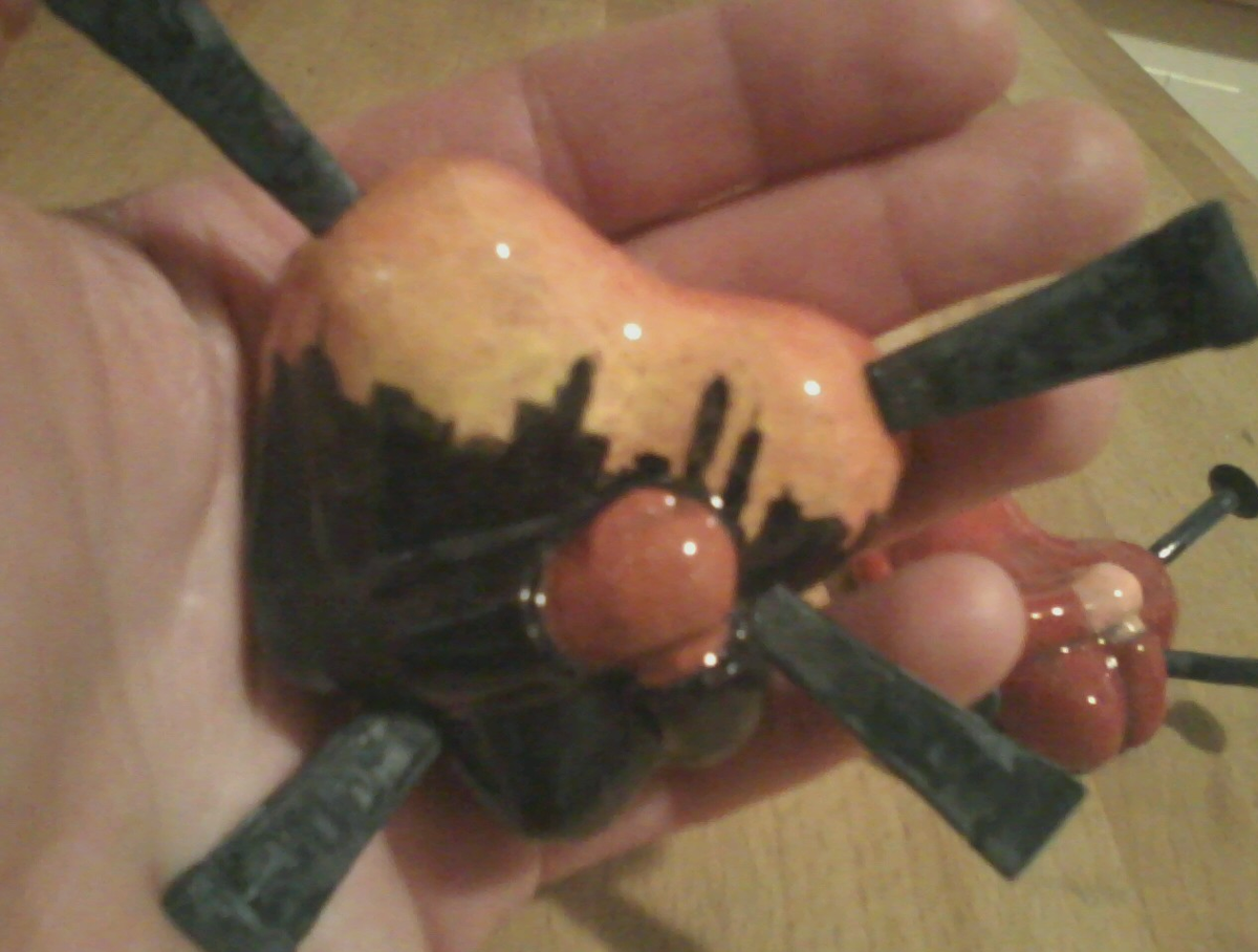 X_4ATL's tweet photo. @X_4ATL pulled this out the kiln today. So glad the glaze didn't make the under glaze move. #tinybrushes http://t.co/oFLUNmtPPZ