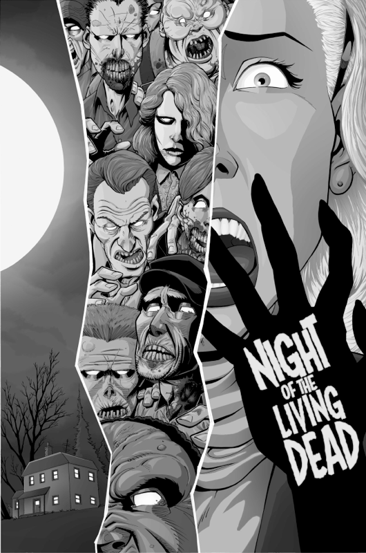 Happy Birthday, George A. Romero! (Feb 4, 1940) Poster art by Via 