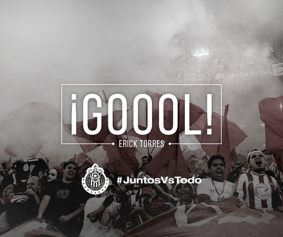 Chivas's tweet photo. 79’ ¡Gooool de @erickestefano15! CHI 2-0 BUAP #JuntosVsTodo http://t.co/vbJq5fO4Wc