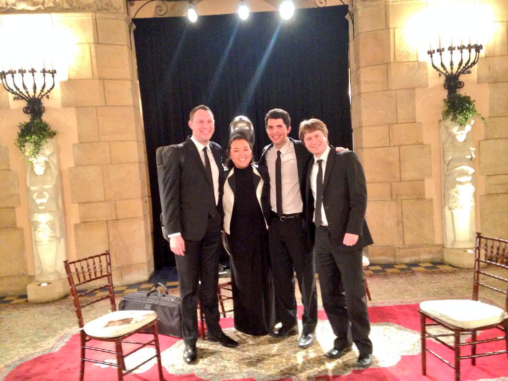 CalidoreSQ's tweet image. Blown away by the beauty of @FlaglerMuseum! What an amazing concert venue! #calidore #gladtobeoutofthesnow!