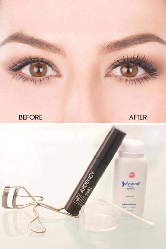 harpersbazaarus's tweet photo. How to get faux-looking lashes using baby powder: http://t.co/ibOydZecHE http://t.co/wozG6olS8m