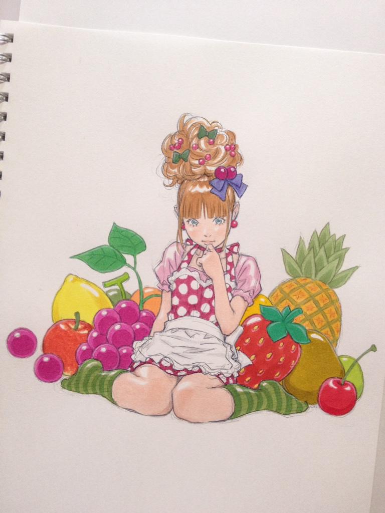 昨年の個展で展示した『KIDS ARE ALRIGHT』。大学ノートに描いた小さい
