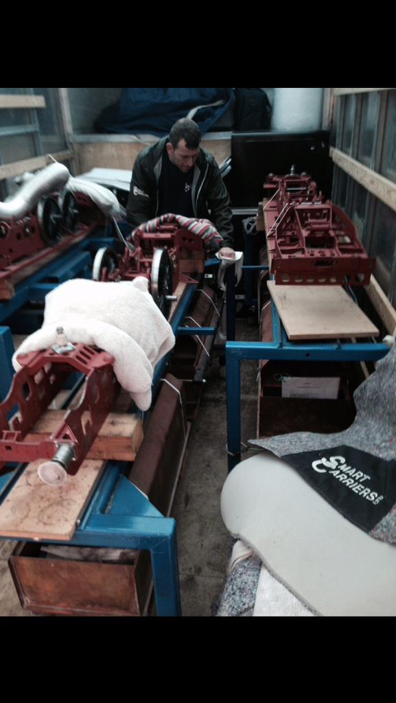 Smart_Carriers's tweet photo. Each handmade train has a value of £120,000 and has taken two years to build!!#watford#removals http://t.co/k4utNiZtE0