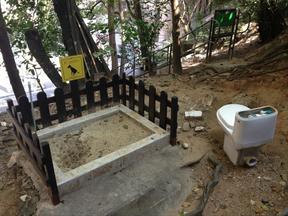 melaldridge8's tweet photo. Dog latrine, Hong Kong. Good to see the owners can get a little relief here too... http://t.co/sJr9ShU5pV