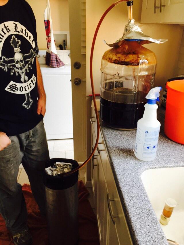 Beer transferred to keg is a great thing