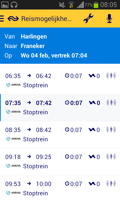Geert0517's tweet photo. @Arriva_NL  @NS_online voor de rest vd week geeft de app het ook fout aan. Miss last van de maandag?Zie datum plaatje http://t.co/WeI7R7w2jD